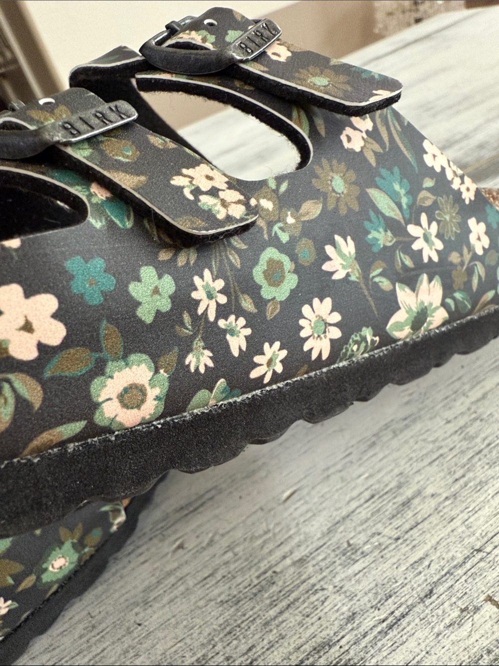 Birkenstock Florida Fresh Vegan Floral Triple-Strap Sandals size L7M5 - Picture 11 of 11